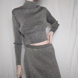 NWT Weekday Long Sleeve Matching Skirt Set